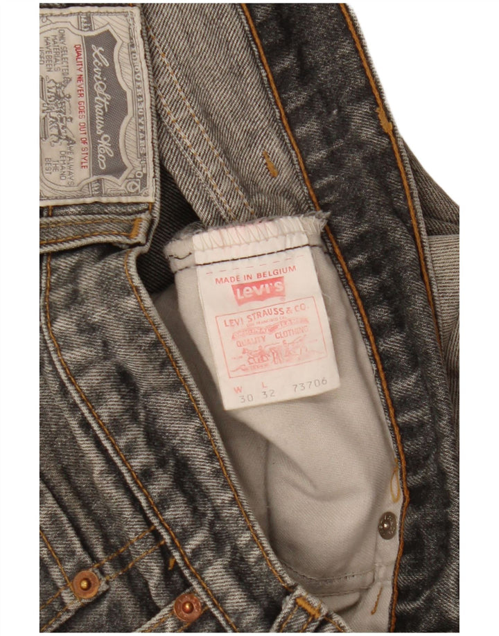Levi's Herren Slim Jeans W30 L32 Graue Baumwolle