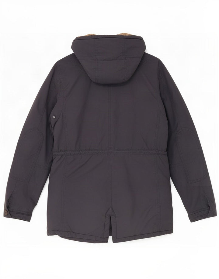 Benetton Damen Parka Jacke UK 14 Medium Marineblau