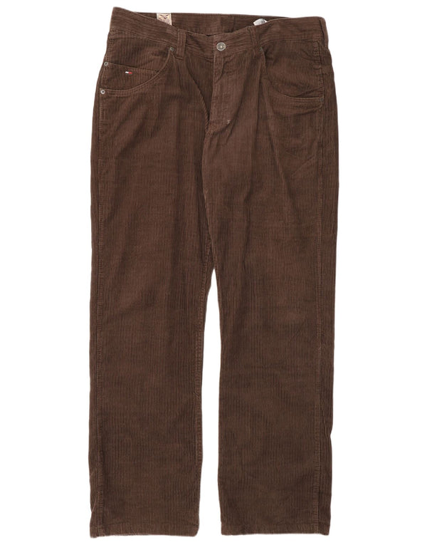 Tommy Hilfiger Gerade Cordhose für Herren, W38, L34, braune Baumwolle