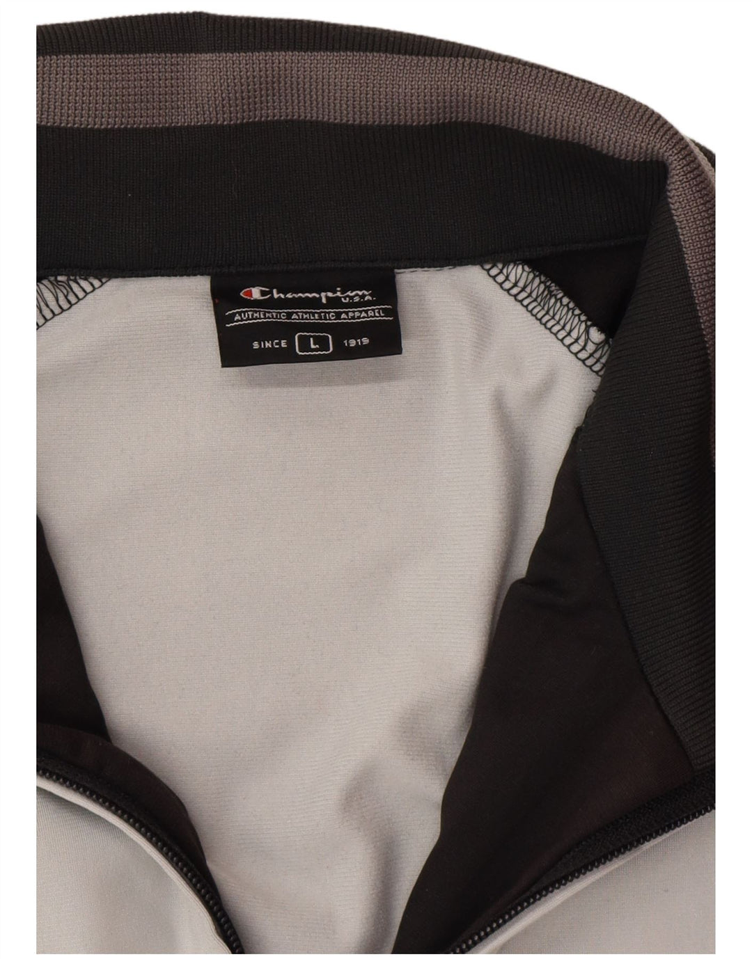 Champion Herren-Trainingsanzug-Top-Jacke, groß, Weiß, Farbblock