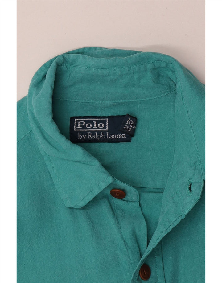 Polo Ralph Lauren Herrenhemd Mitteltürkises Leinen