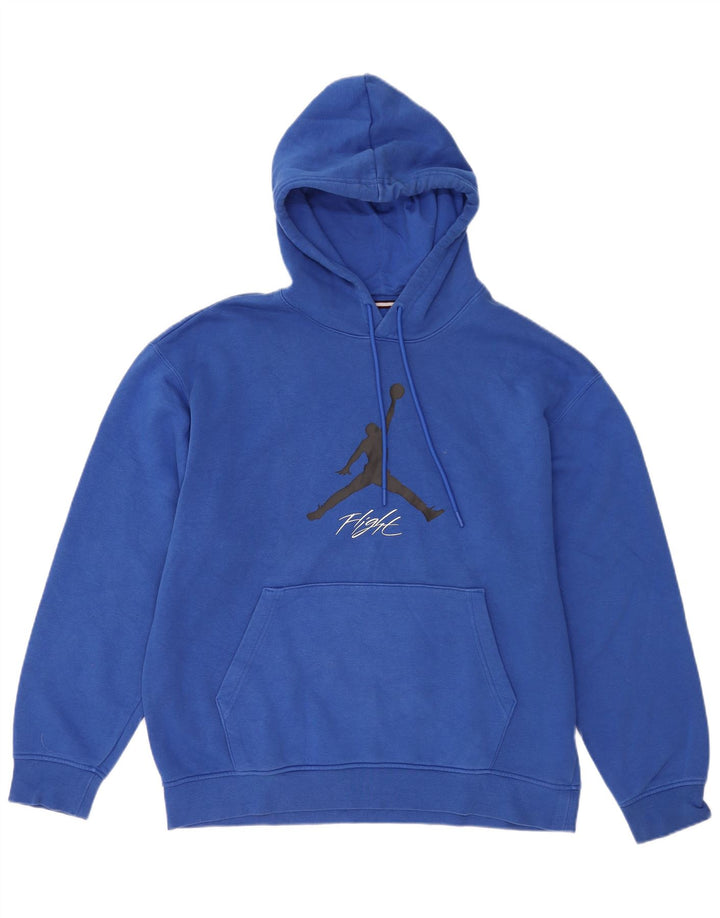 Jordan Herren-Kapuzenpullover mit Grafik, groß, aus blauer Baumwolle