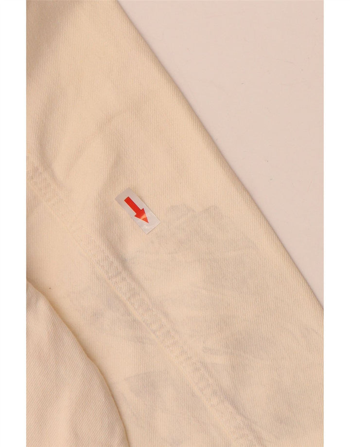 Marks & Spencer Damen Crop Denim Jacke UK 16 Large Off White Baumwolle