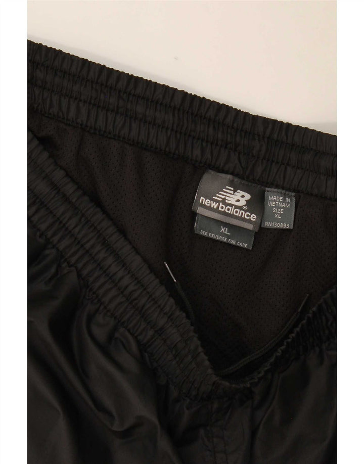 New Balance Herren-Trainingshose XL, schwarzes Polyester