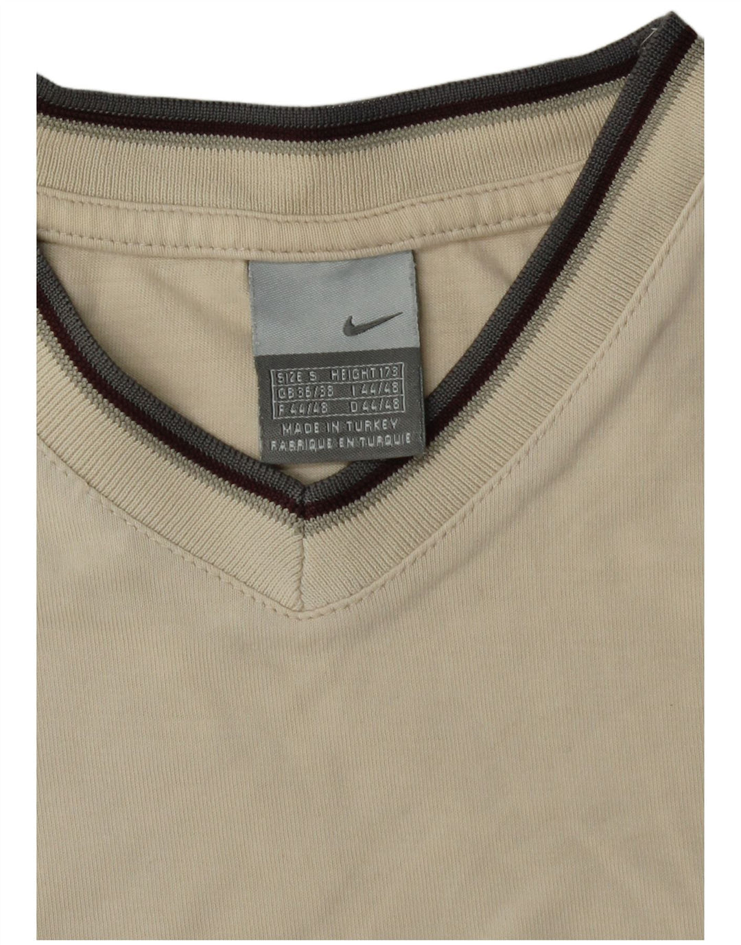 NIKE Herren T-Shirt Top UK 36/38 Small Off White