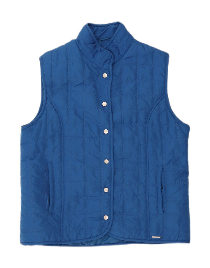 PACO Womens Quilted Gilet UK 16 Large Blue Polyester Vintage Paco and Second-Hand Paco from Messina Hembry 