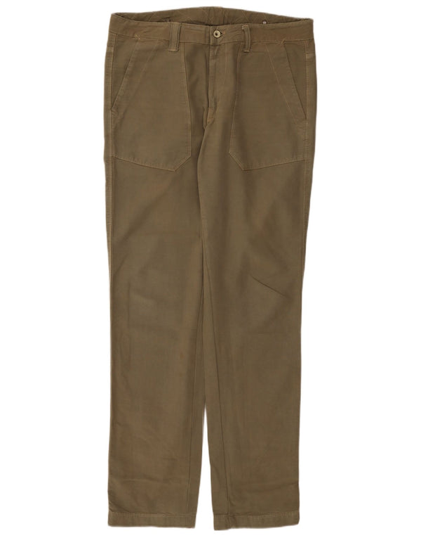 Champion Herren Tapered Chino-Hose, Größe L, W34, L33, Khaki, Baumwolle