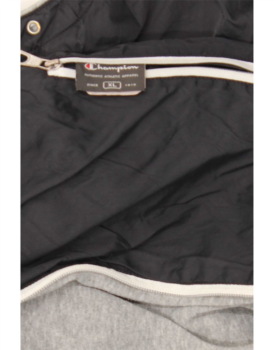 Champion Herren-Kapuzenpullover mit Reißverschluss, XL, Grau