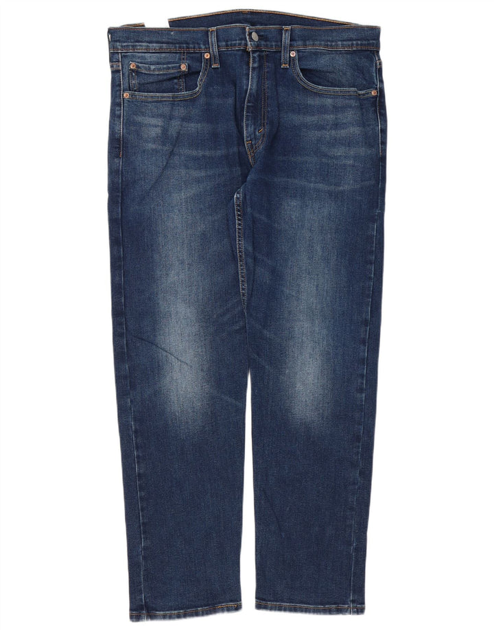 Levi's Herren 502 Regular Tapered Jeans 36 L30 Blaue Baumwolle