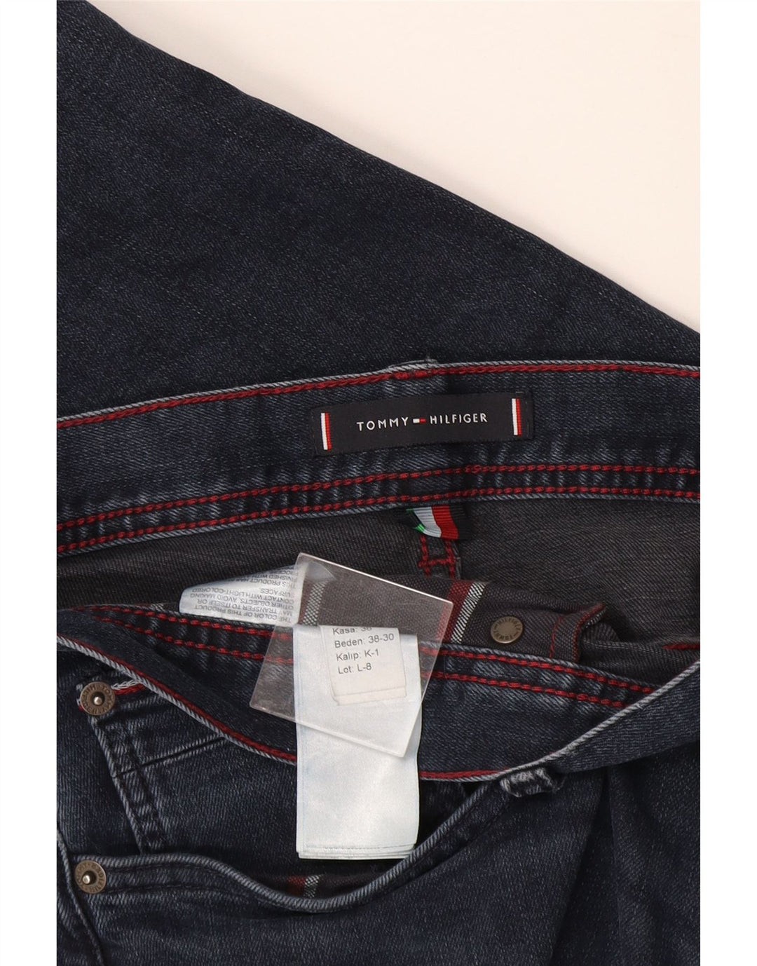 Tommy Hilfiger Herren Slim Jeans W38 L30 Marineblau Baumwolle
