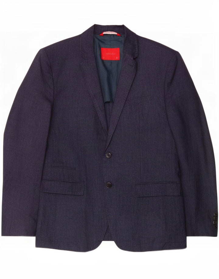 Zara Herren 2-Knopf-Blazerjacke EU 54 XL Marineblau