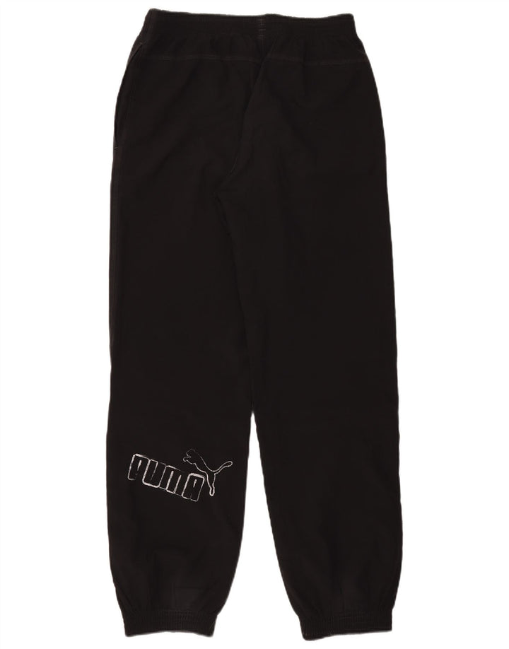 Puma Jungen Graphic Trainingshose Jogger 13–14 Jahre, schwarzes Polyester