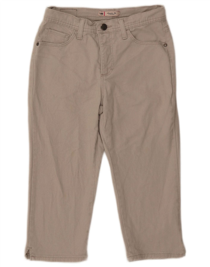 Lee Damen Petite Capri-Jeans US 4 Small W27 L18 Beige