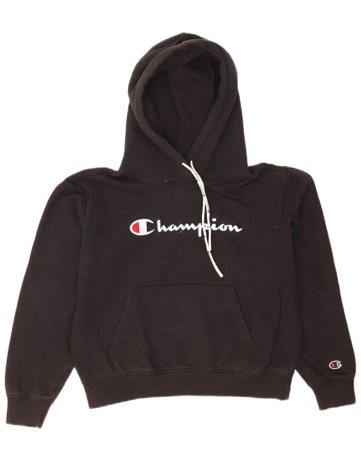 Champion Herren-Kapuzenpullover mit grafischer regulärer Passform, Größe S, Schwarz