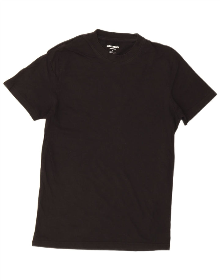 Jack & Jones Herren T-Shirt Top Small Schwarz Baumwolle