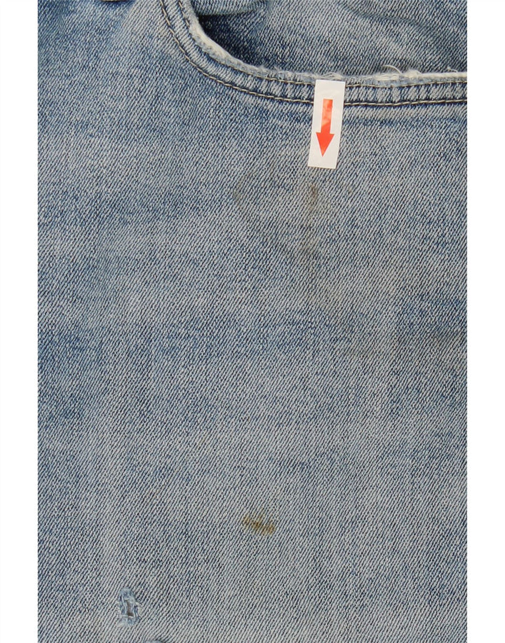 Marks & Spencer Herren-Jeansshorts, W34, Größe L, Blau, Baumwolle