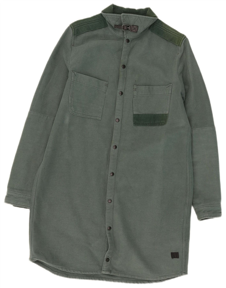G-Star Herren-Jeanshemd, Größe S, grüne Baumwolle