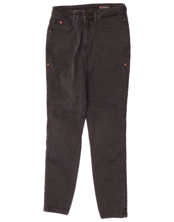 Vintage Damen Reitjeans mit hoher Taille, W32, L30, schwarze Baumwolle