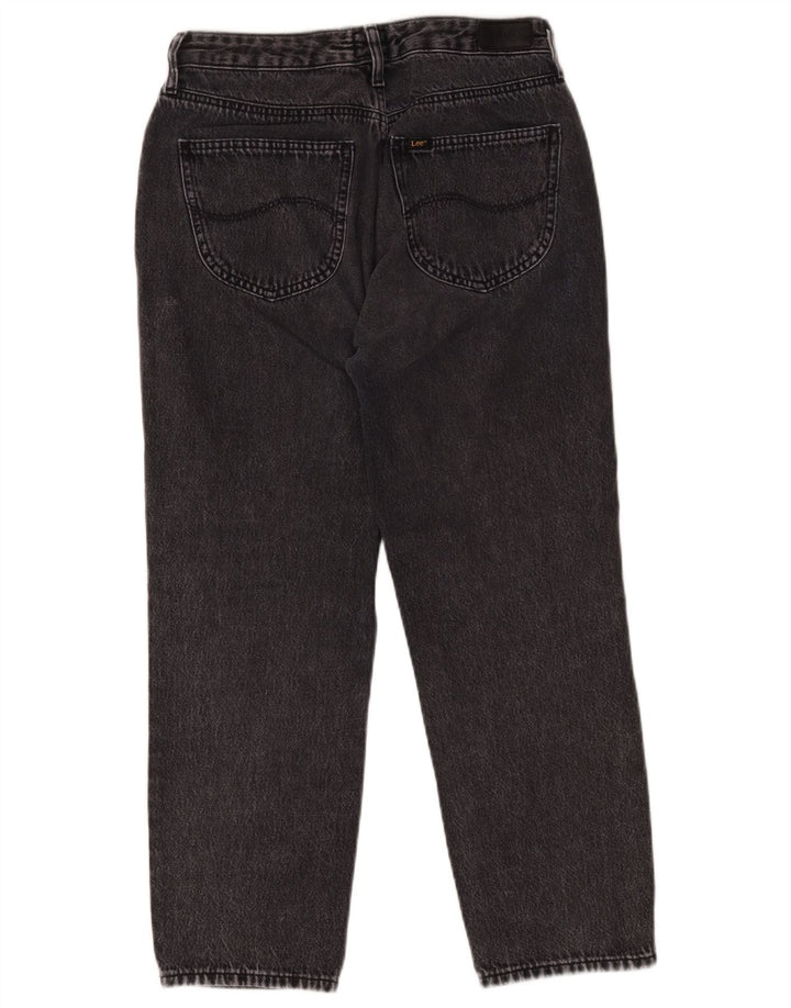 Lee Damen Carol Cropped Jeans W28 L25 Graue Baumwolle