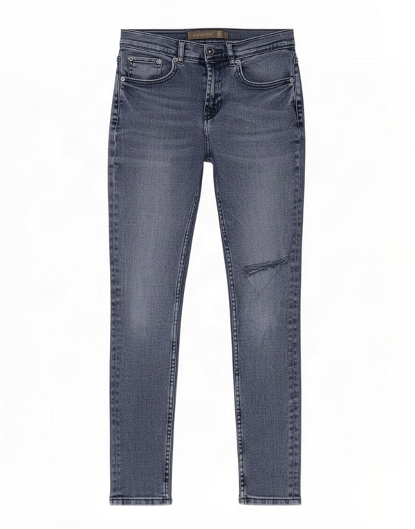 Zara Herren Distressed Slim Jeans EU 40 Medium W31 L28 Blaue Baumwolle