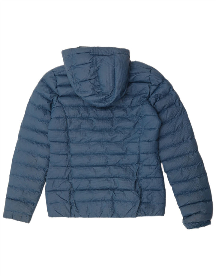 Adidas Damen-Jacke mit Kapuze, gepolstert, UK 10, Größe S, marineblaues Nylon