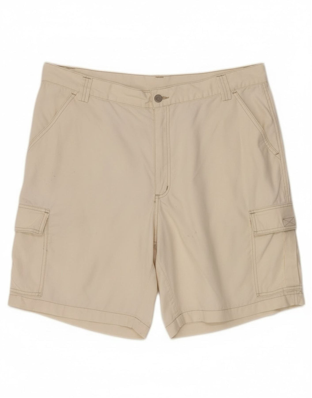 Vintage Herren Cargo Shorts W38 XL Weiße Baumwolle