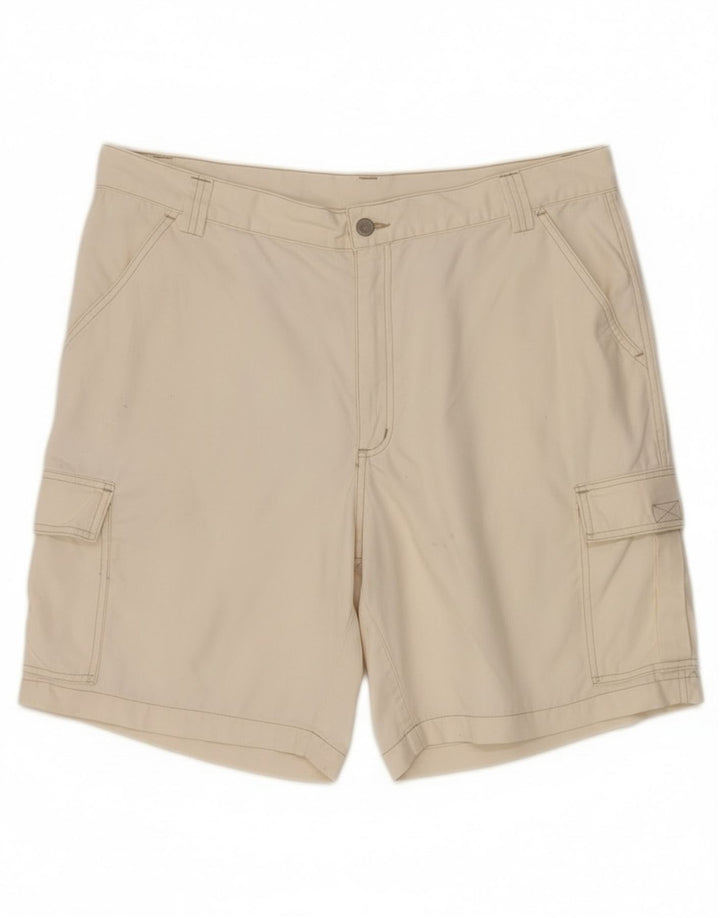 Vintage Herren Cargo Shorts W38 XL Weiße Baumwolle