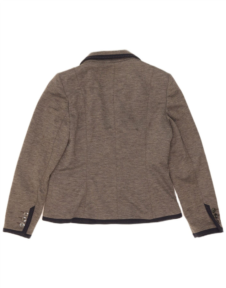 Marks & Spencer Damen Autograph 2 Button Blazer Jacke UK 12 Mittelgrau