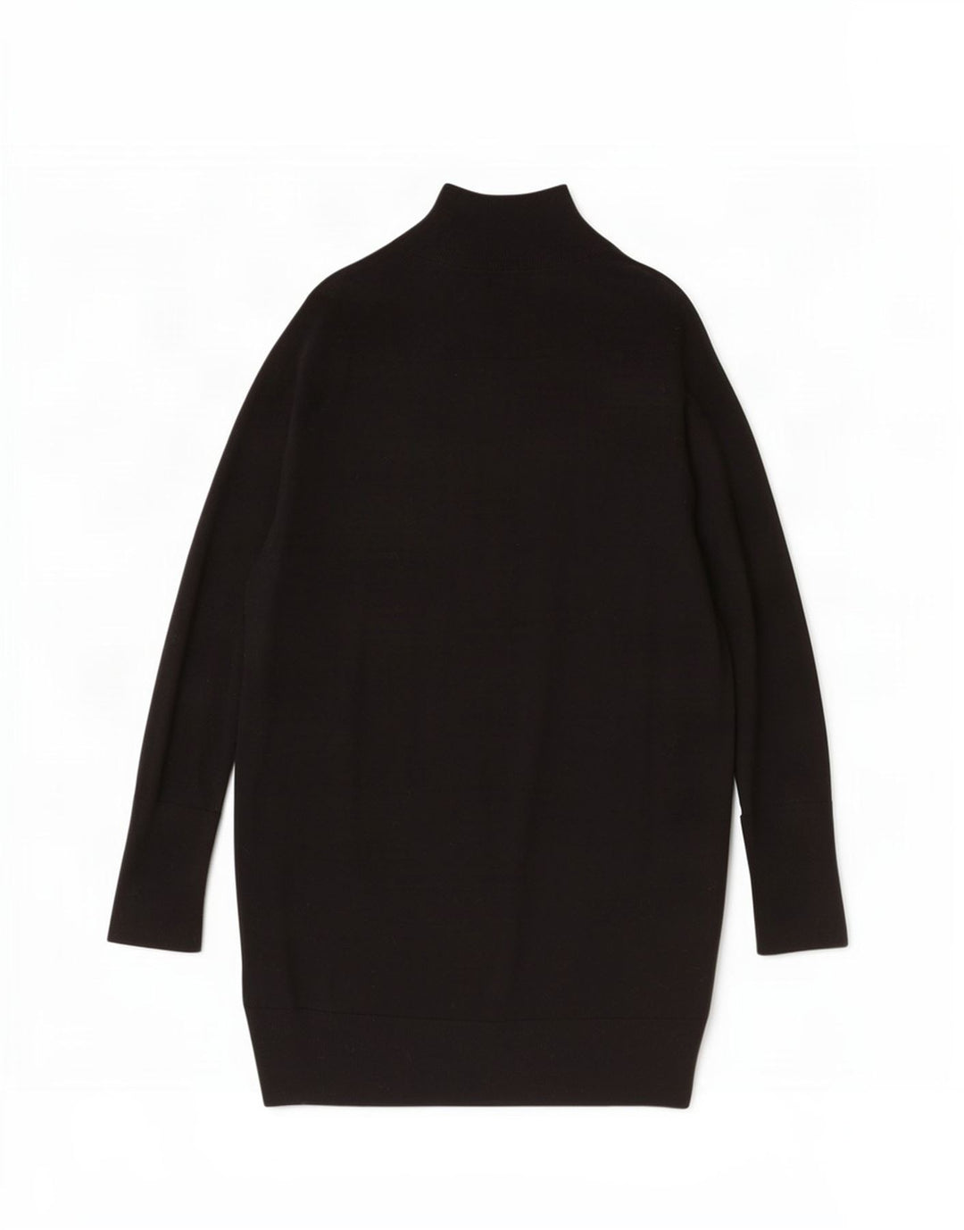 Cos Langarm-Pulloverkleid für Damen UK 14 Mittelschwarze Wolle