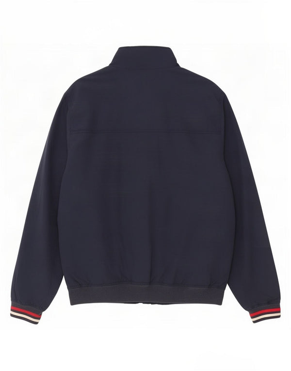 Tommy Hilfiger Herren Bomberjacke UK 42 XL Marineblau Polyamid