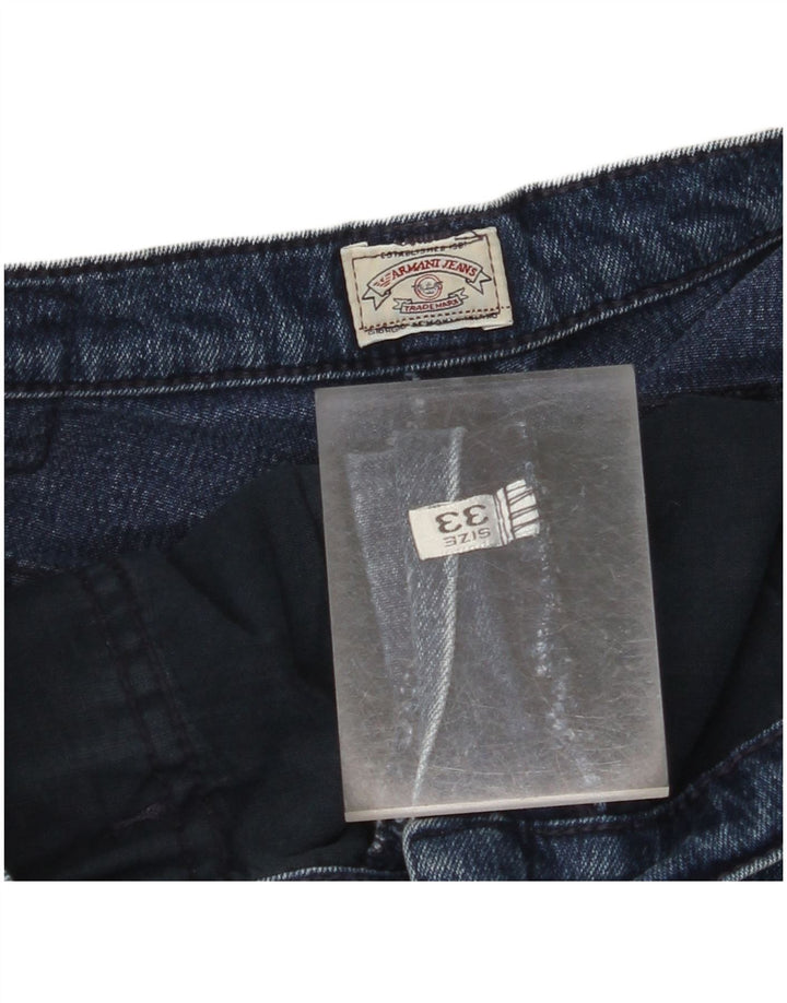 ARMANI Damen Tapered Jeans W33 L30 Blau