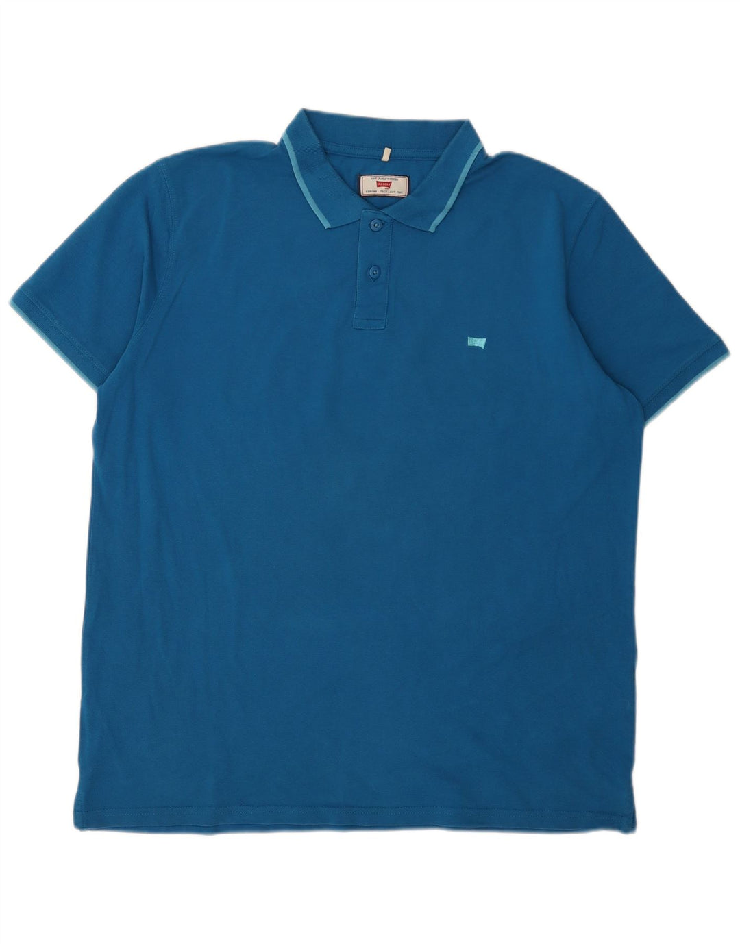 Carrera Herren Poloshirt 2XL Blau Baumwolle