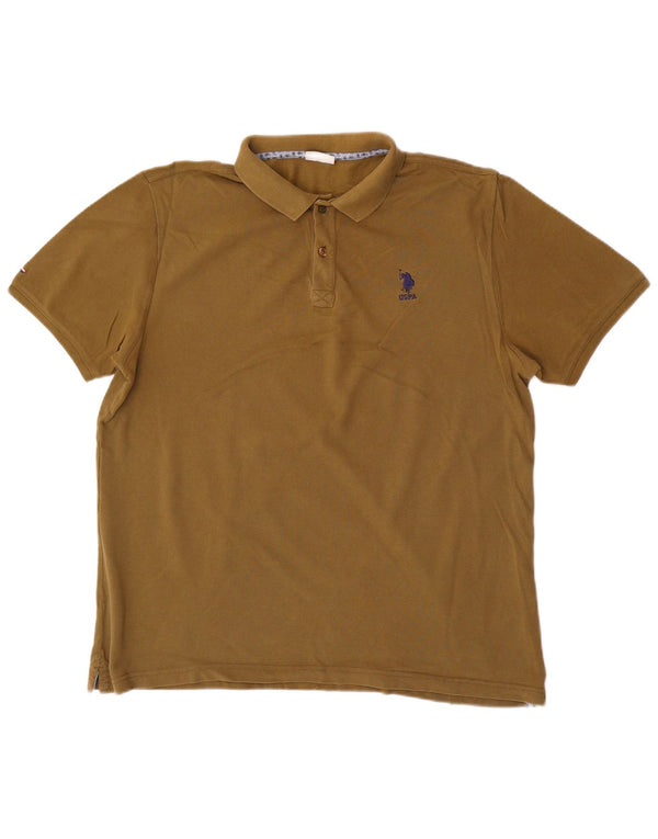 U.S. Polo Assn. Herrenhemd XL Khaki Baumwolle