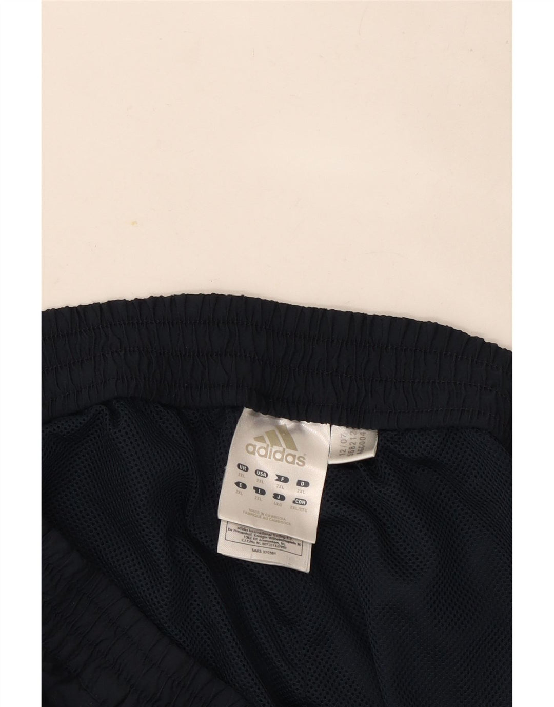 Adidas Herren Trainingshose 2XL Marineblau Polyester