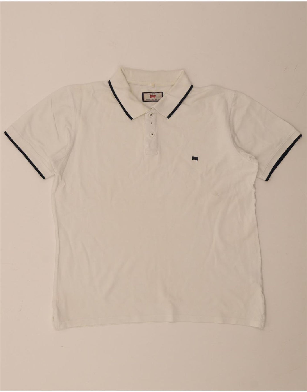 Carrera Herren Regular Fit Poloshirt XL Weiß gestreift
