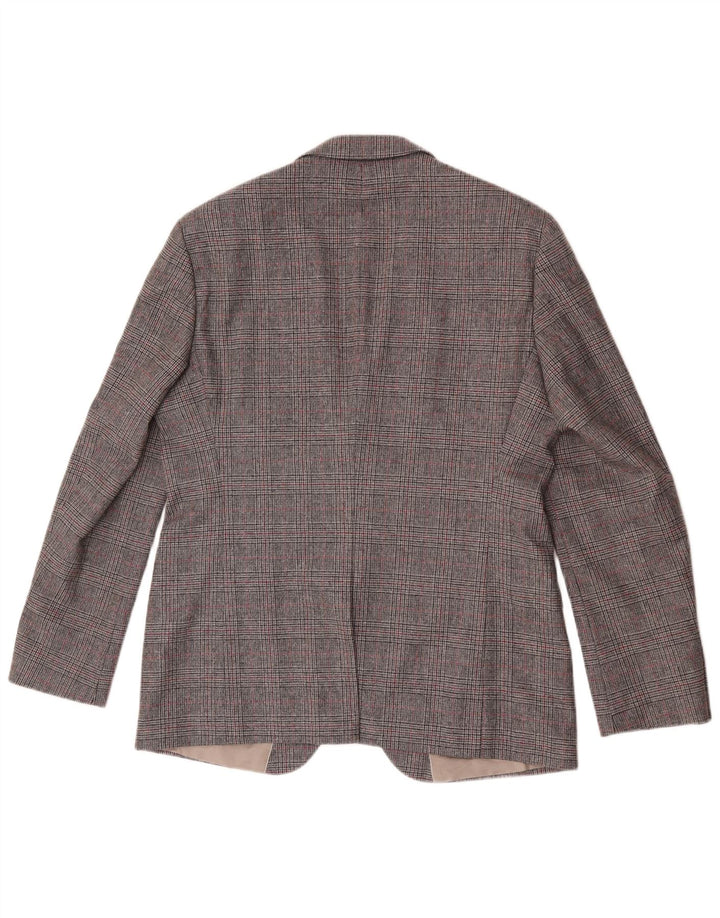 Hugo Boss Herren 2-Knopf-Blazerjacke UK 54 2XL Grauer Hahnentritt