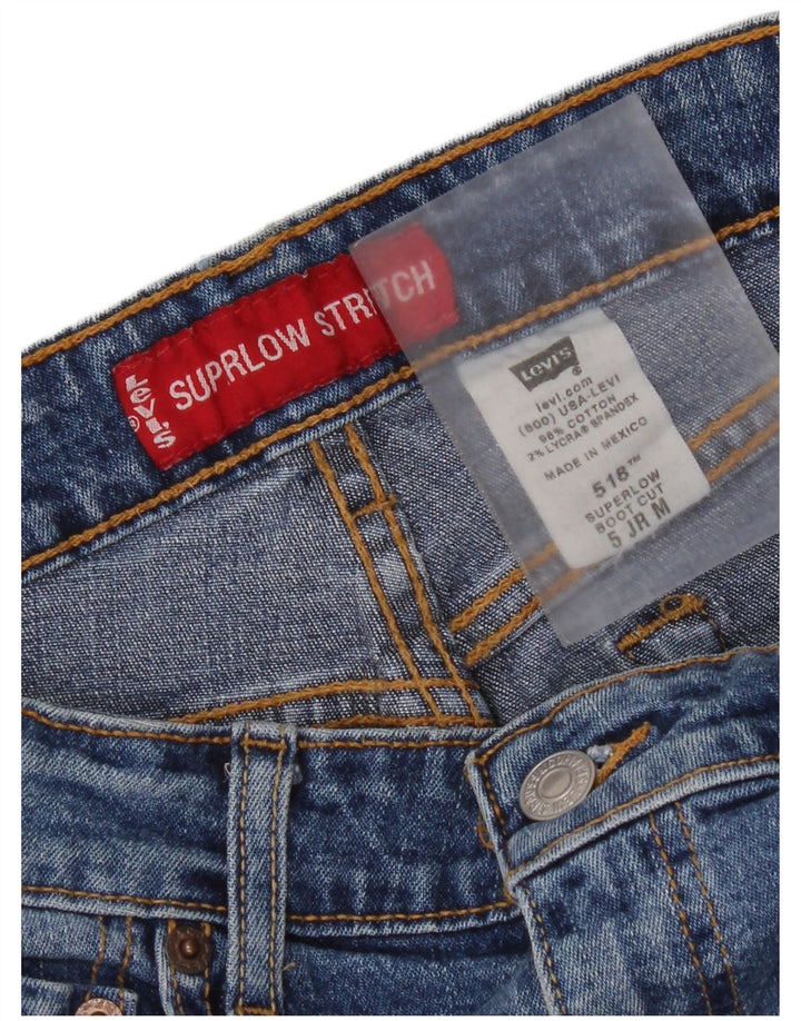 Levi's Damen Super Low Bootcut Jeans US 5 Medium W30 L31 Blaue Baumwolle