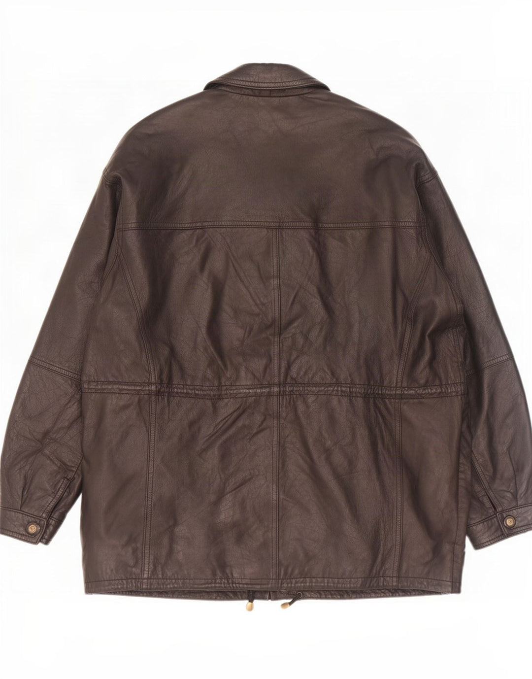 Paco Calvari Herren Lederjacke IT 54 2XL Schwarz
