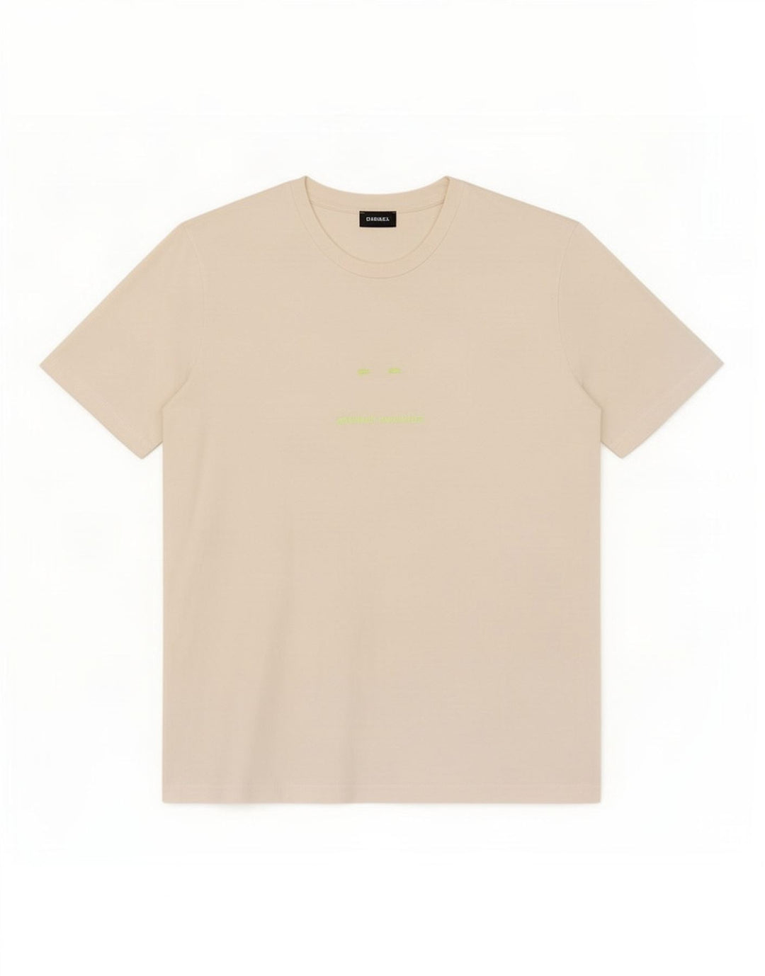 Diesel Herren Grafik-T-Shirt-Oberteil Mittelweiß