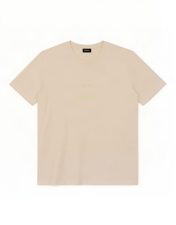 Diesel Herren Grafik-T-Shirt-Oberteil Mittelweiß