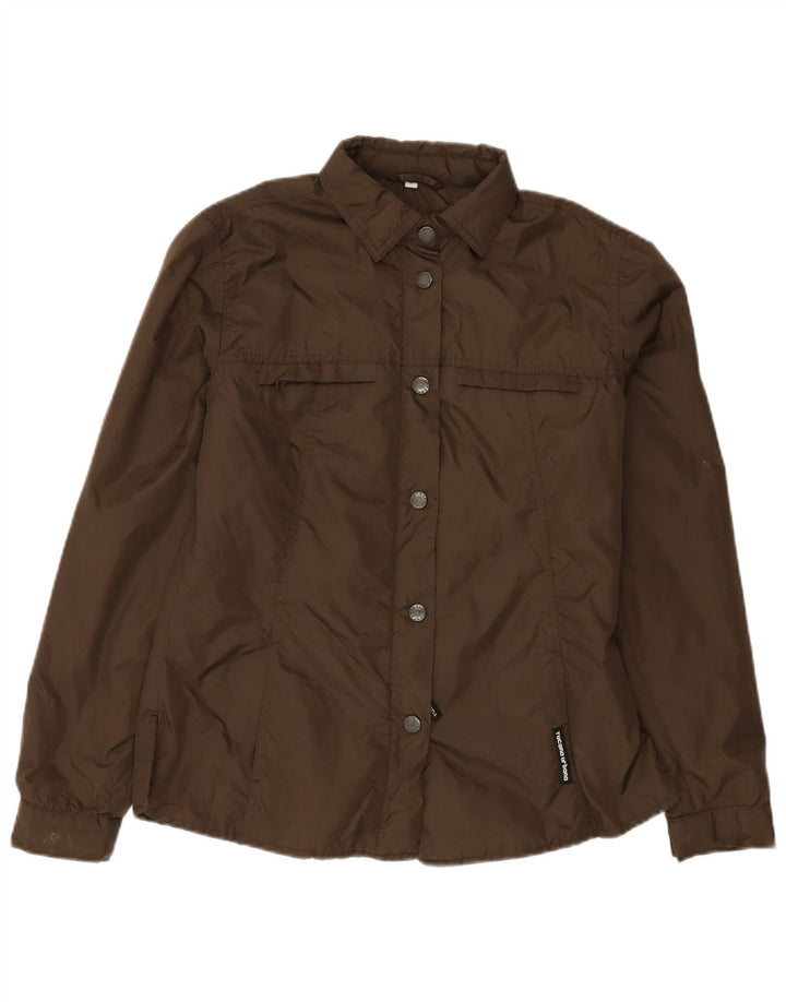 Tucano Urbano Damen Utility-Jacke UK 14 Mittelbraunes Nylon