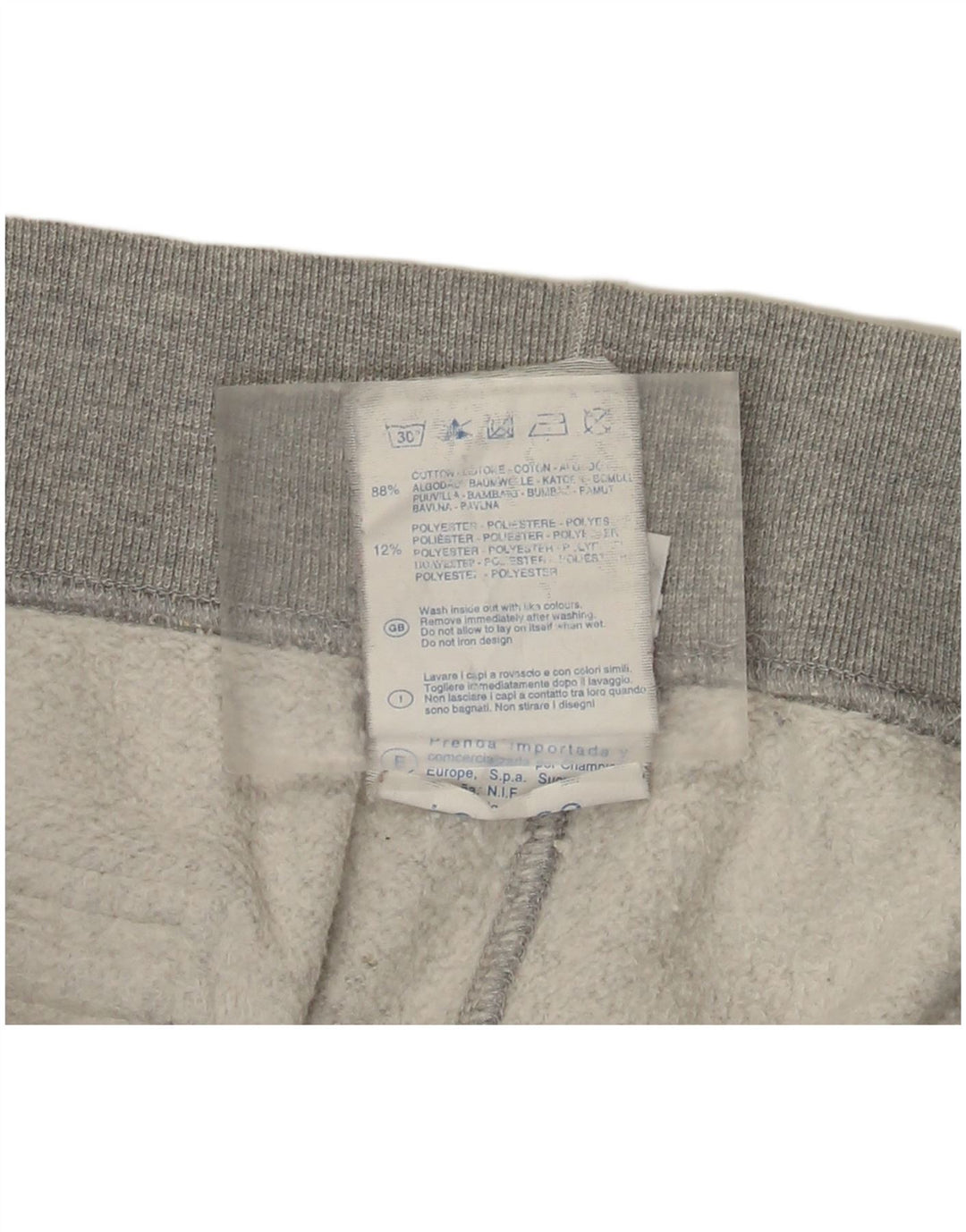 Champion Herren-Trainingshose, Jogginghose, Größe L, Grau, Baumwolle