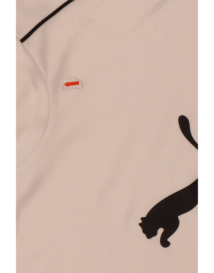 Puma Herren Grafik-T-Shirt-Oberteil Mittelweißes Polyester