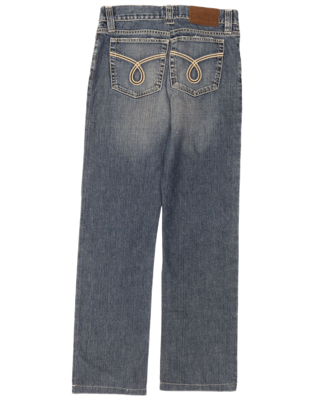 Calvin Klein Damen Straight Jeans W33 L30 Blaue Baumwolle