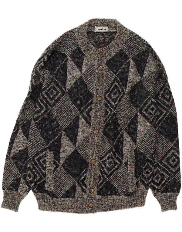 Gala Herren Strickjacke XL Grau Geometrisch