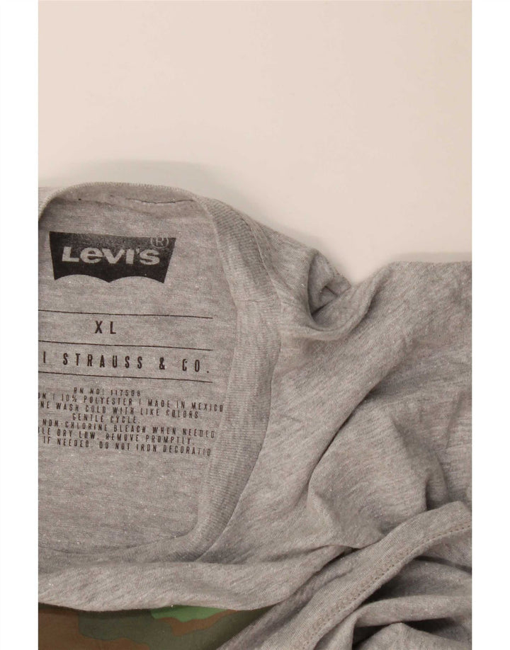 Levi's Herren-T-Shirt mit Grafik, XL, graue Baumwolle