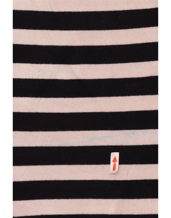 Zara Damen-Pullover, übergroß, Rundhalsausschnitt, Gr. 40, Größe L, weiß gestreift