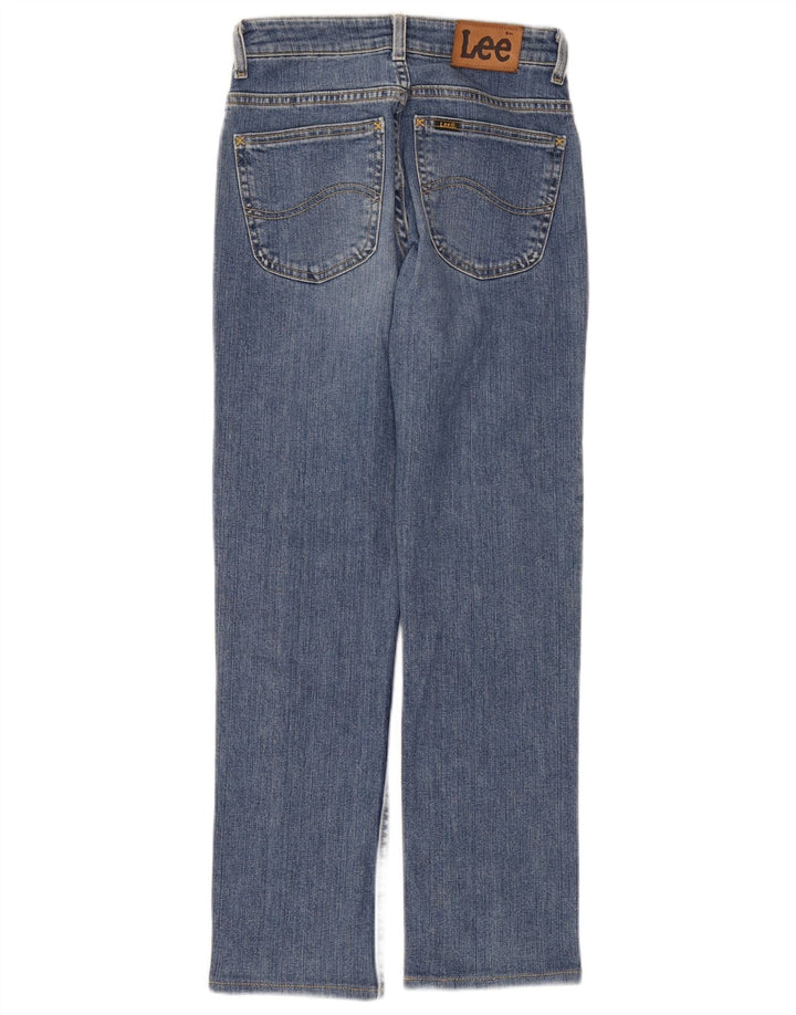 Lee Damen Straight Jeans W28 L29 Blau