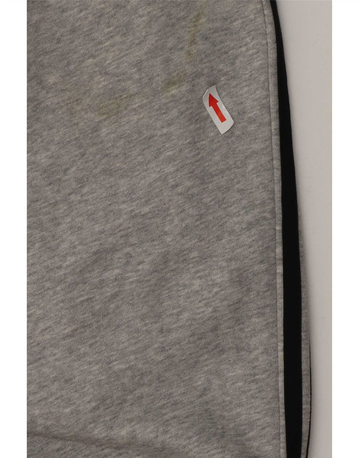 Adidas Herren-Trainingshose aus mittelgrauer Baumwolle
