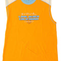 Champion Herren Grafik-Weste Top 2XL Orange Colourblock Baumwolle